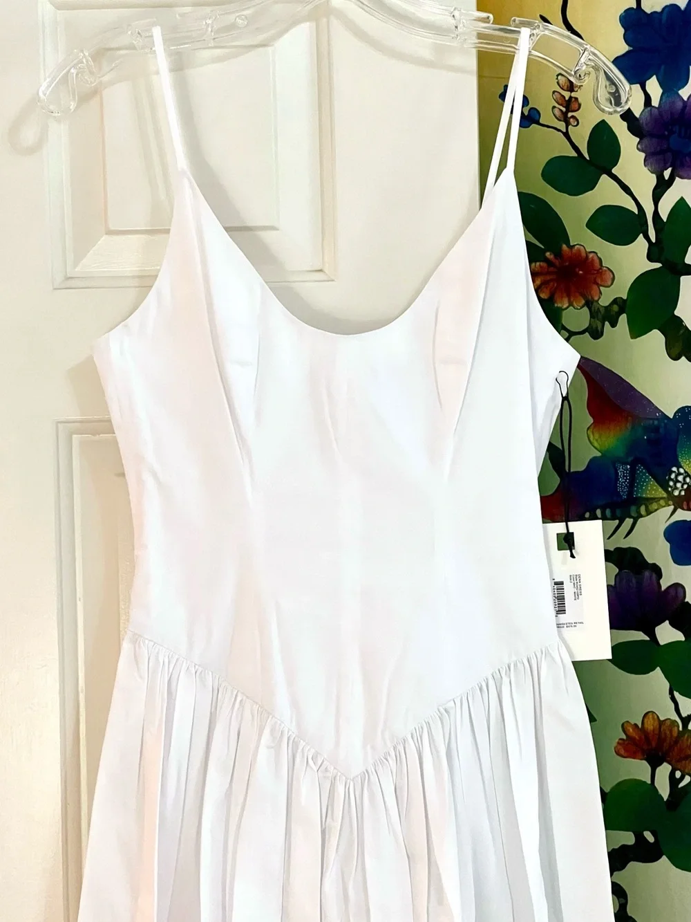 NWT Staud Dena Midi Dress White - Picture 12 of 16